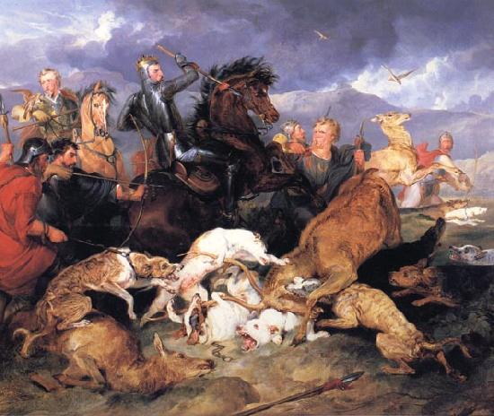 Sir Edwin Landseer The Hunting of Chevy Chase Spain oil painting art
